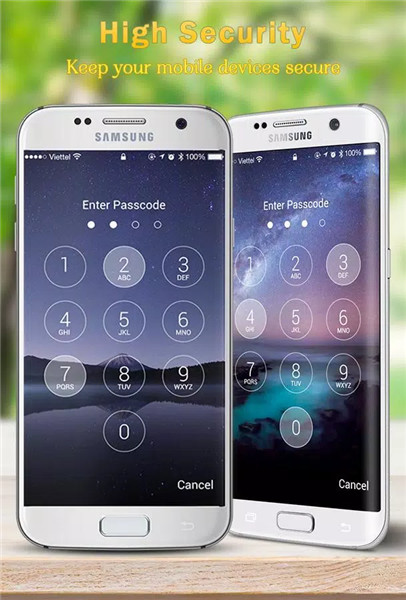 Keypad lock screen screenshot