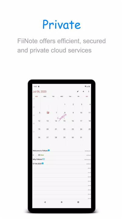 FiiNote, note everything screenshot