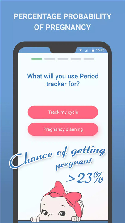 Period tracker Cycle calendar screenshot