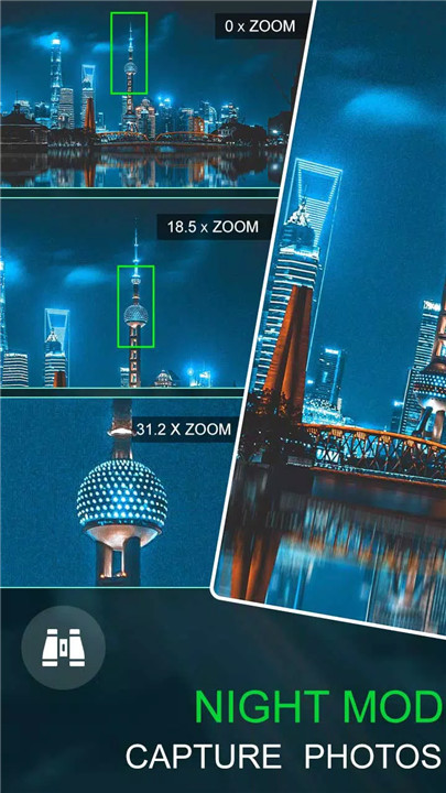 Night Mode Zoom Camera Editor screenshot