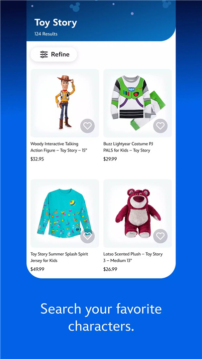 Disney Store screenshot