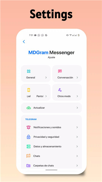 MDGram Messenger screenshot