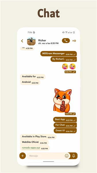 MDGram Messenger screenshot