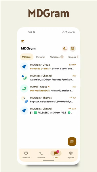 MDGram Messenger screenshot