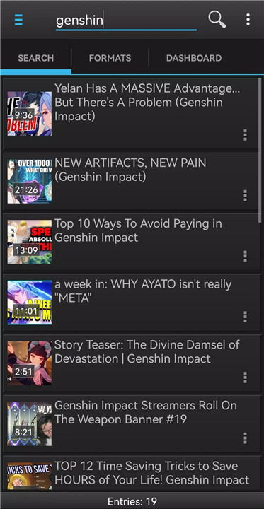 Dentex YouTube Downloader screenshot