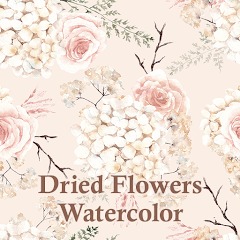 Dried Flowers Watercolor Theme