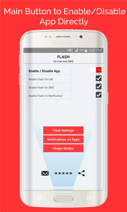 Flash On Call & SMS screenshot