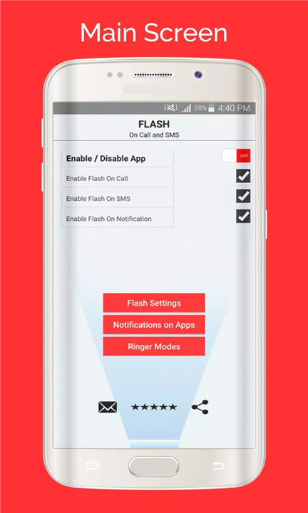 Flash On Call & SMS screenshot