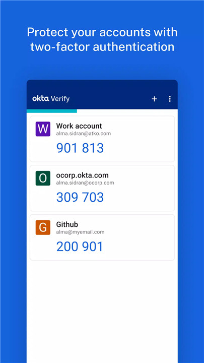 Okta Verify screenshot