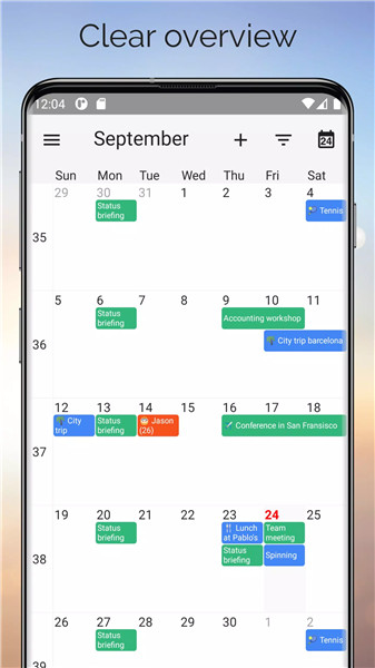 One Calendar screenshot