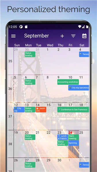 One Calendar screenshot