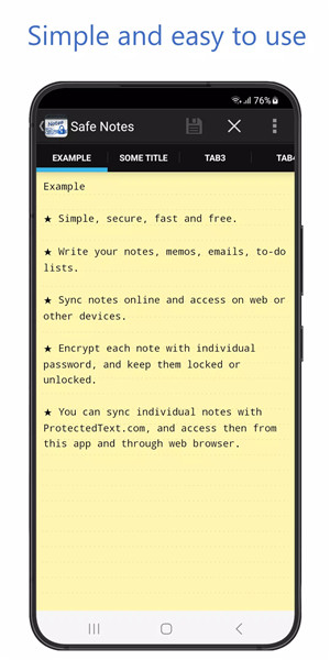 Safe Notes screenshot