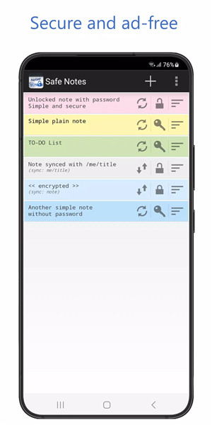 Safe Notes screenshot