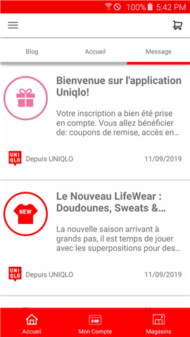 UNIQLO FR screenshot