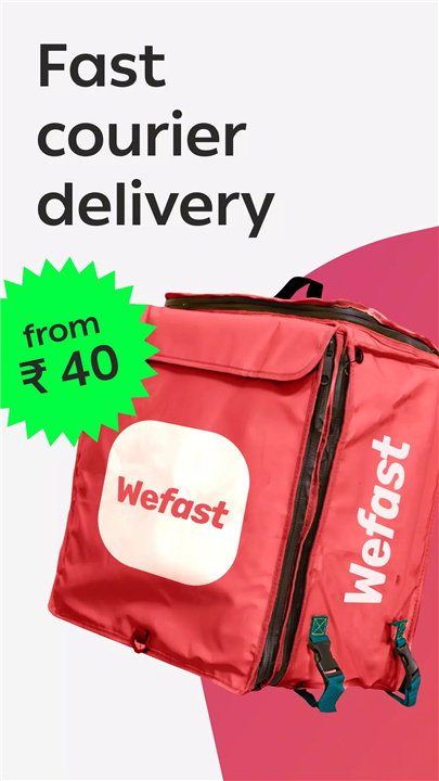 Wefast: Courier Delivery App screenshot