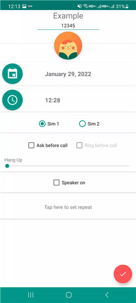 Auto Call Scheduler screenshot