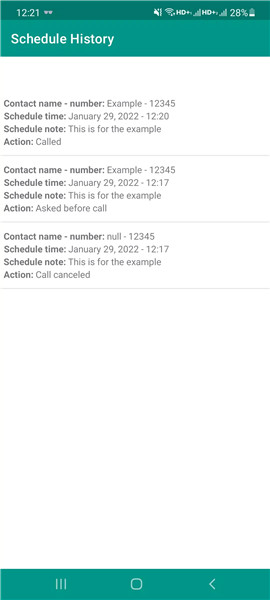 Auto Call Scheduler screenshot