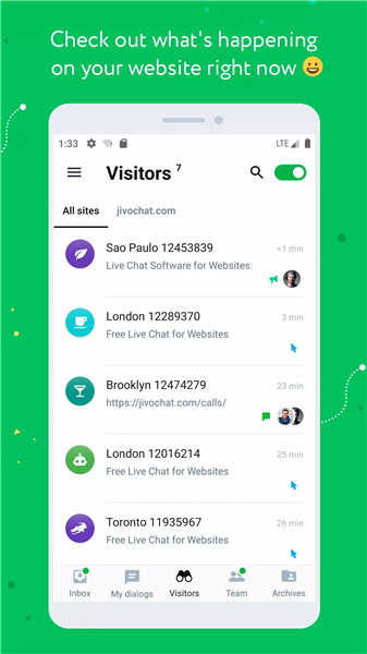 JivoChat screenshot