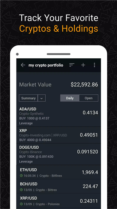 Investing: Crypto Data & News screenshot