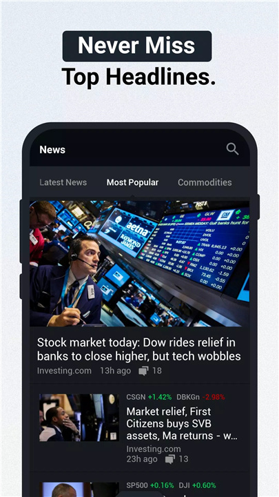 Investing.com: Stock Market screenshot