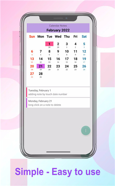 Calendar Notes screenshot