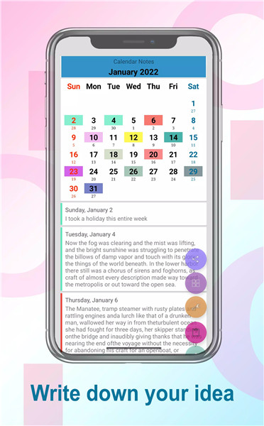 Calendar Notes screenshot