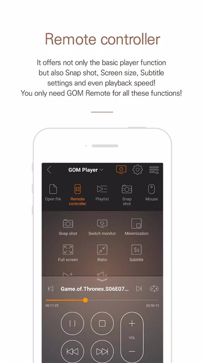 GOM Remote screenshot