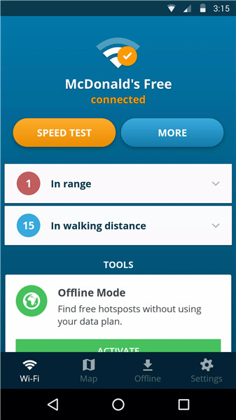 Avast Wi-Fi Finder screenshot