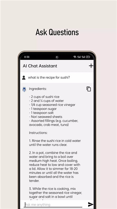 AI Chatbot Assistant screenshot