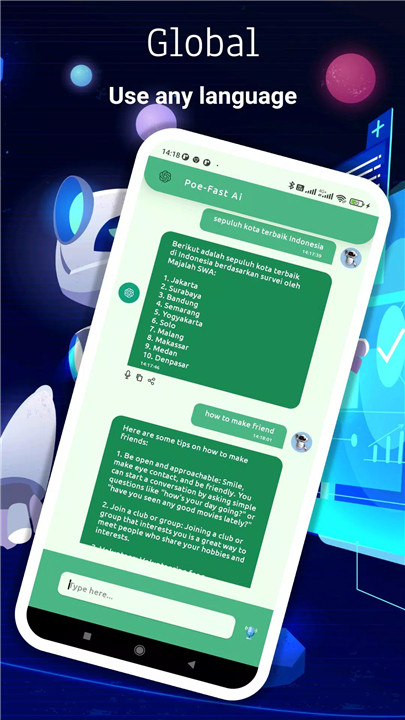 Fast, Helpful AI Chat screenshot