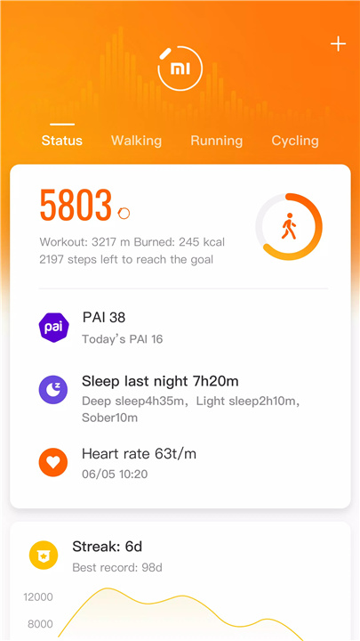 PAI for Amazfit screenshot