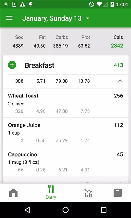 Calorie Counter screenshot