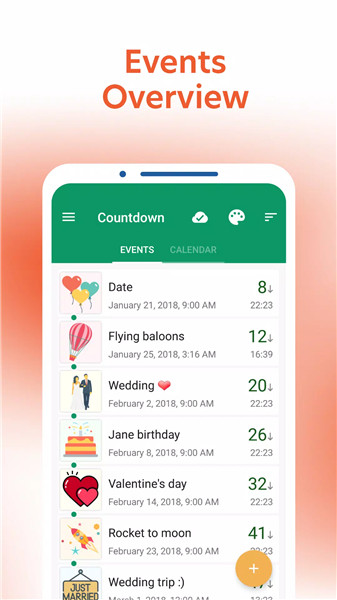 Countdown Days App & Widget screenshot