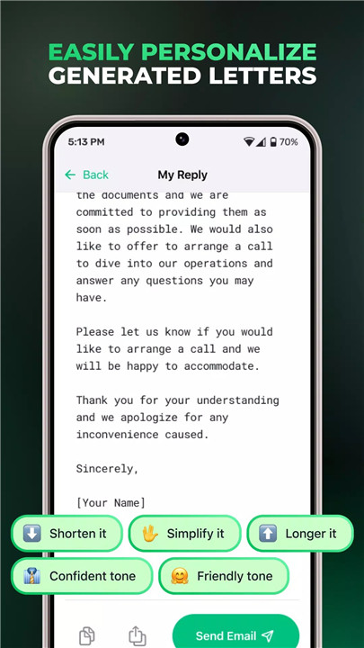 Friday: AI E-mail Assistant screenshot