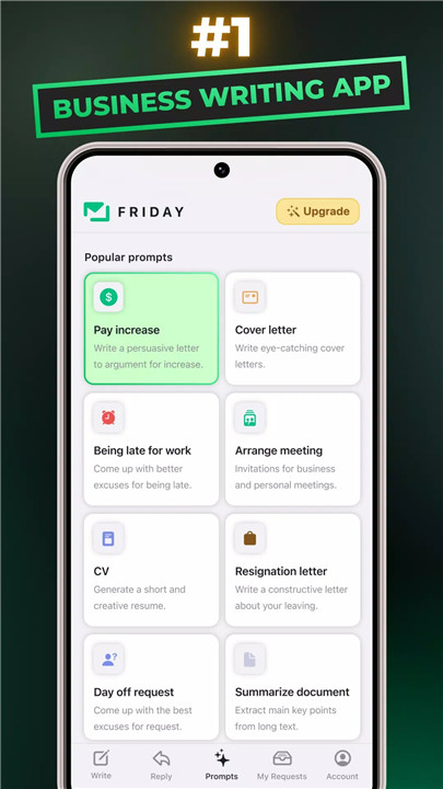 Friday: AI E-mail Assistant screenshot