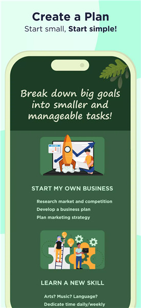 Goal Setting Tracker Planner screenshot