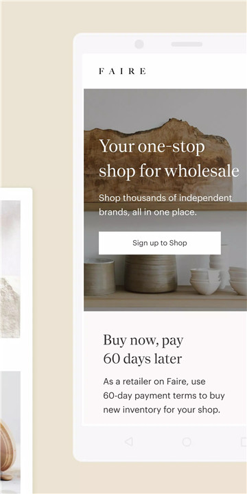 Faire Wholesale screenshot