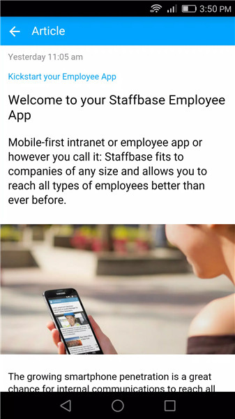 Staffbase screenshot