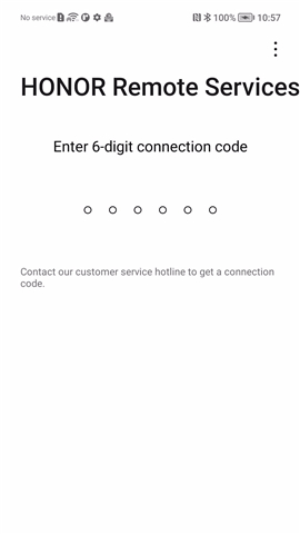 HONOR remote services screenshot