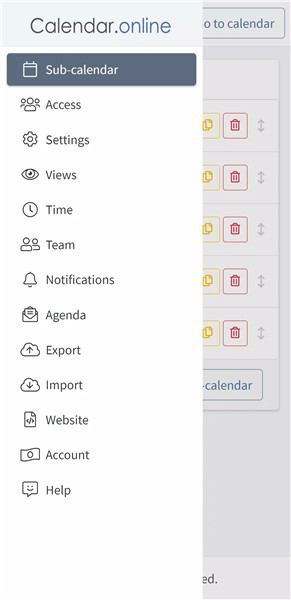 Calendar.online screenshot