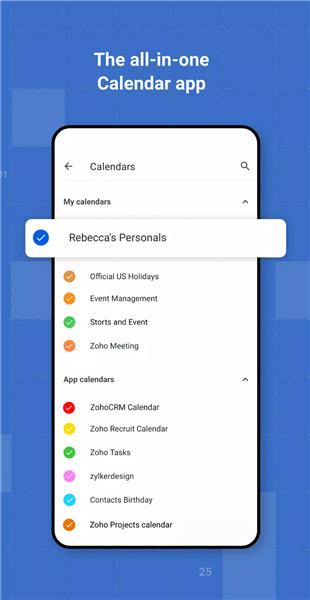 Zoho Calendar screenshot