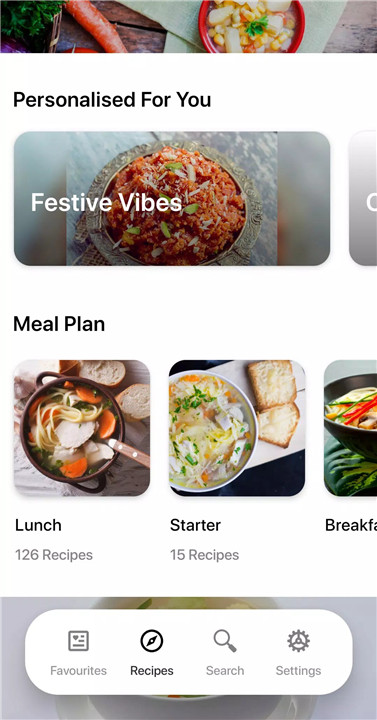 Soup Recipes app screenshot