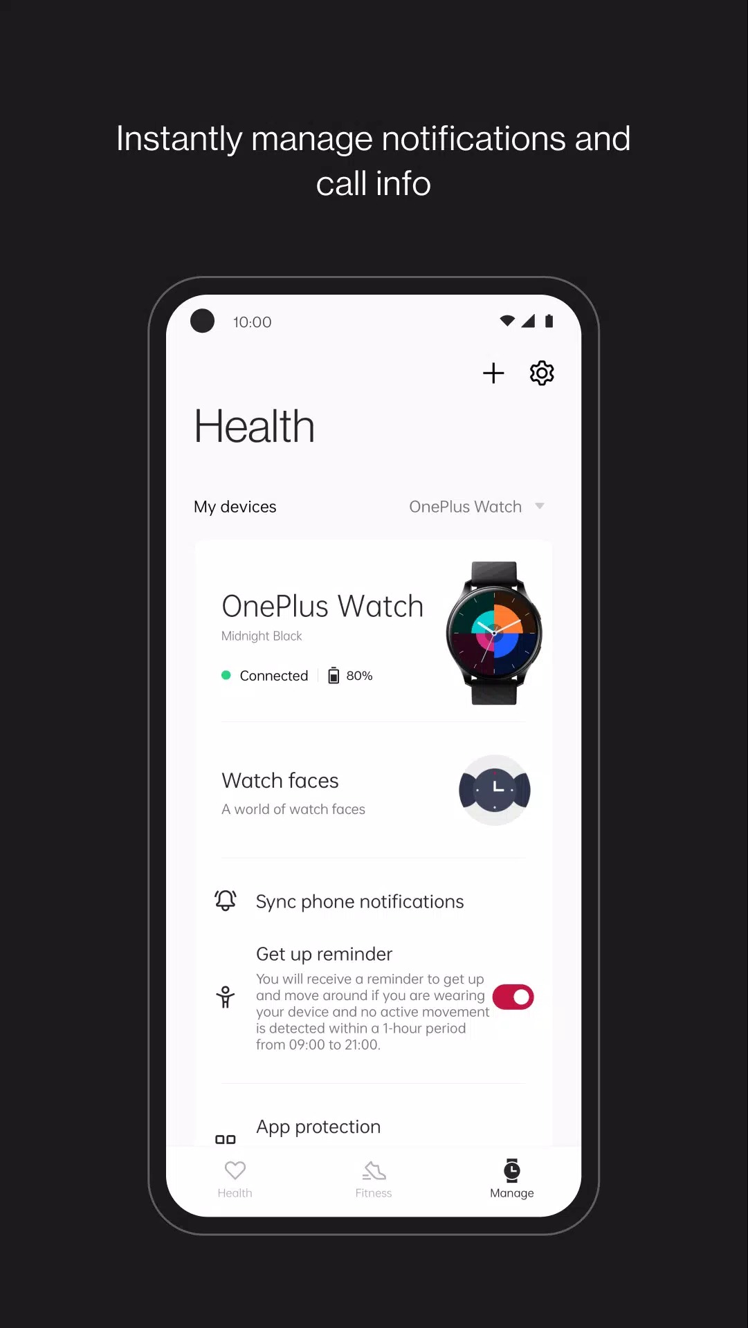 OnePlus Health screenshot