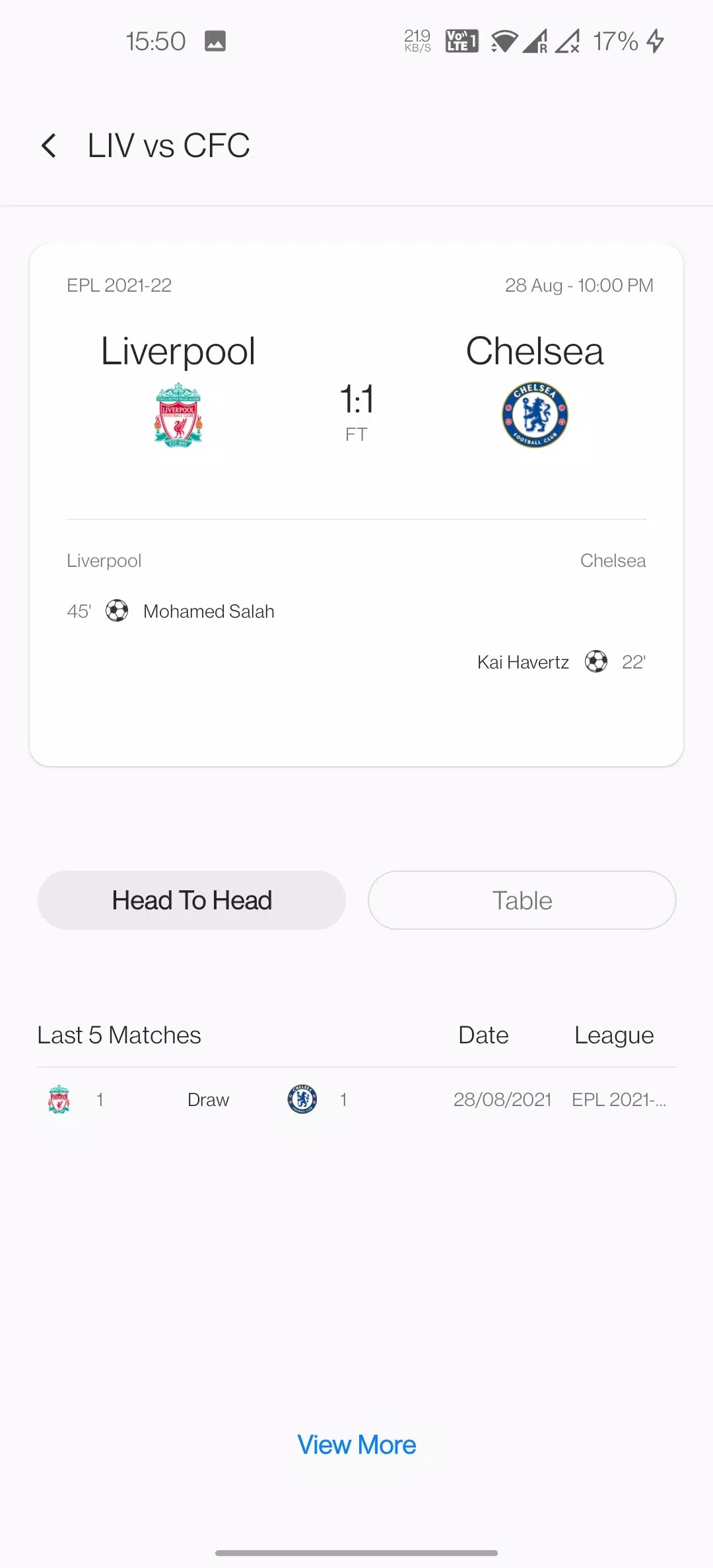 OnePlus Sports screenshot