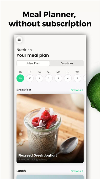 Healthy Recipes & Meal Planner screenshot