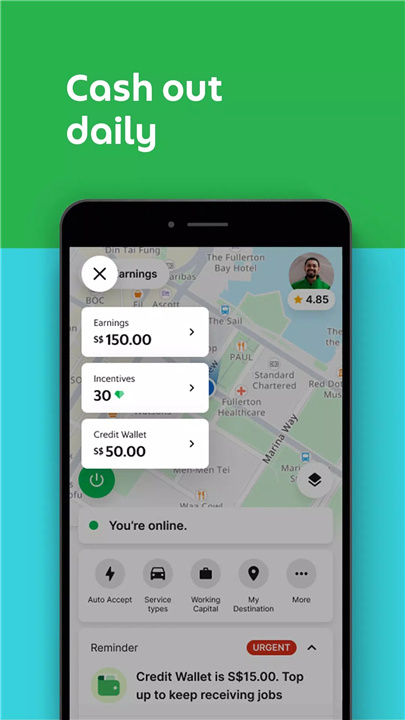 Grab Driver screenshot