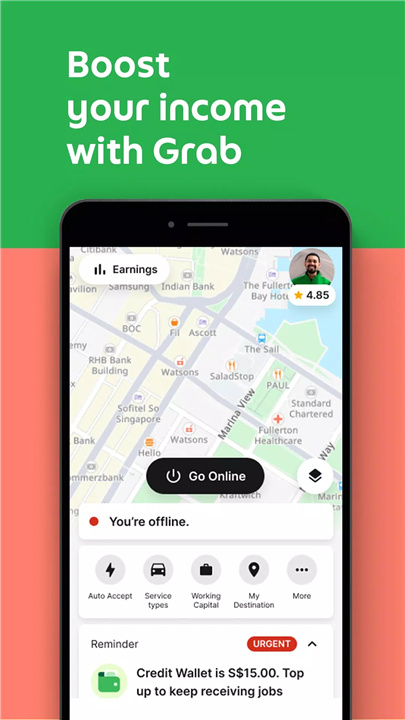 Grab Driver screenshot