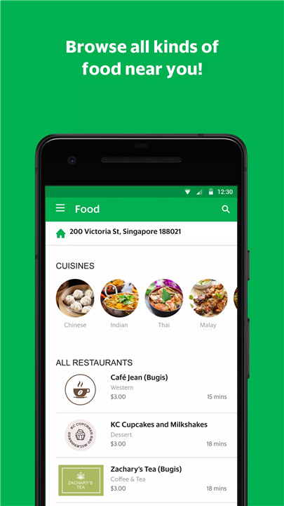 GrabFood screenshot