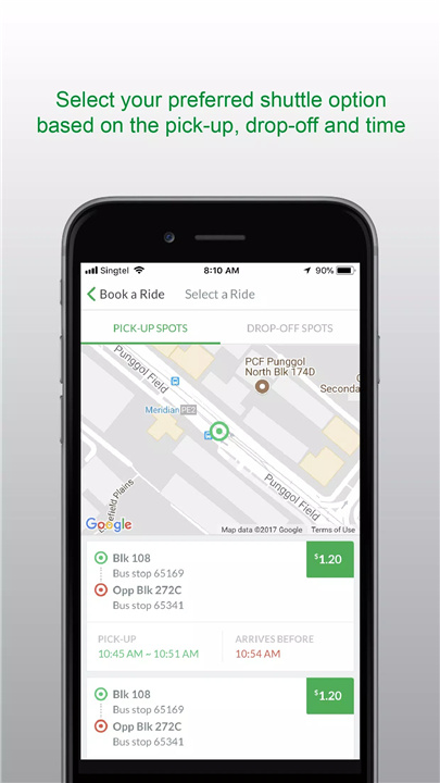 GrabShuttle Plus screenshot