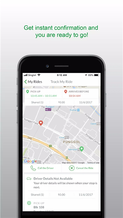 GrabShuttle Plus screenshot